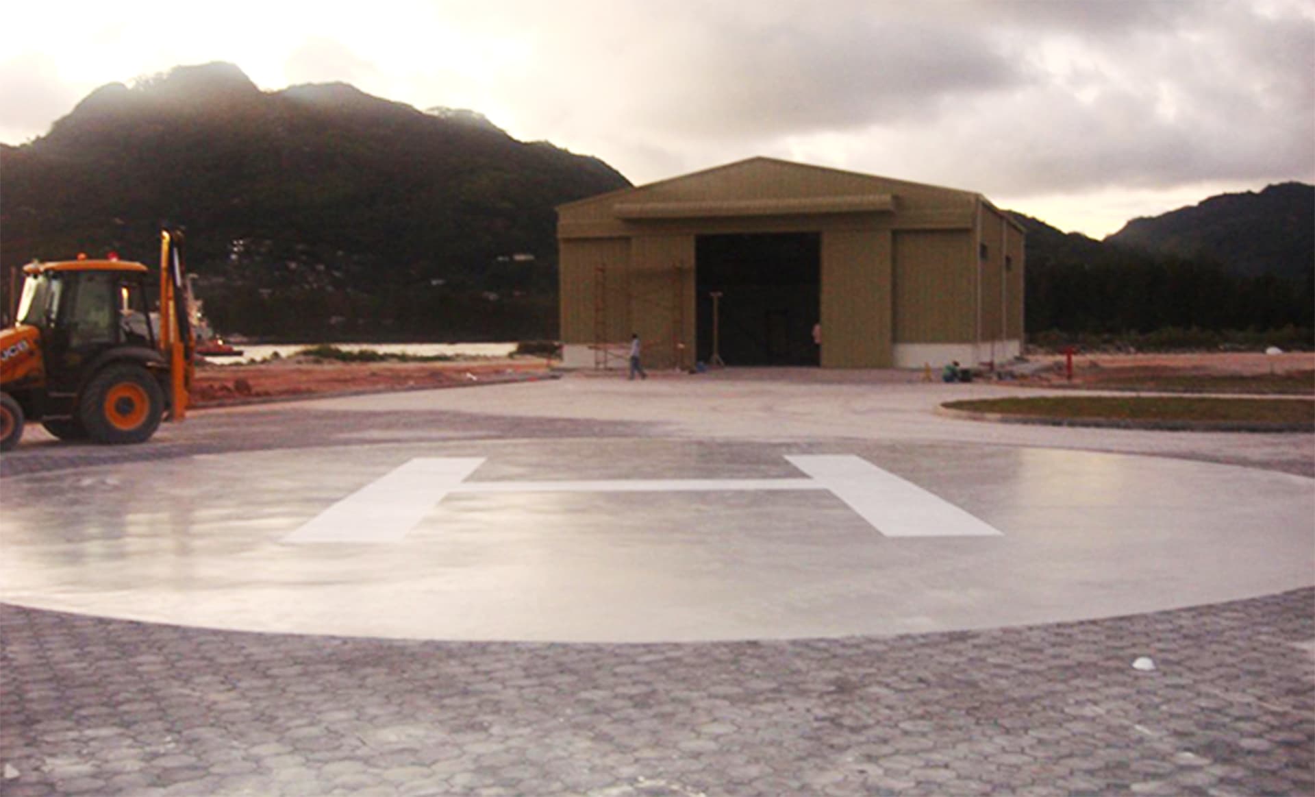 Helipad in Seychelles